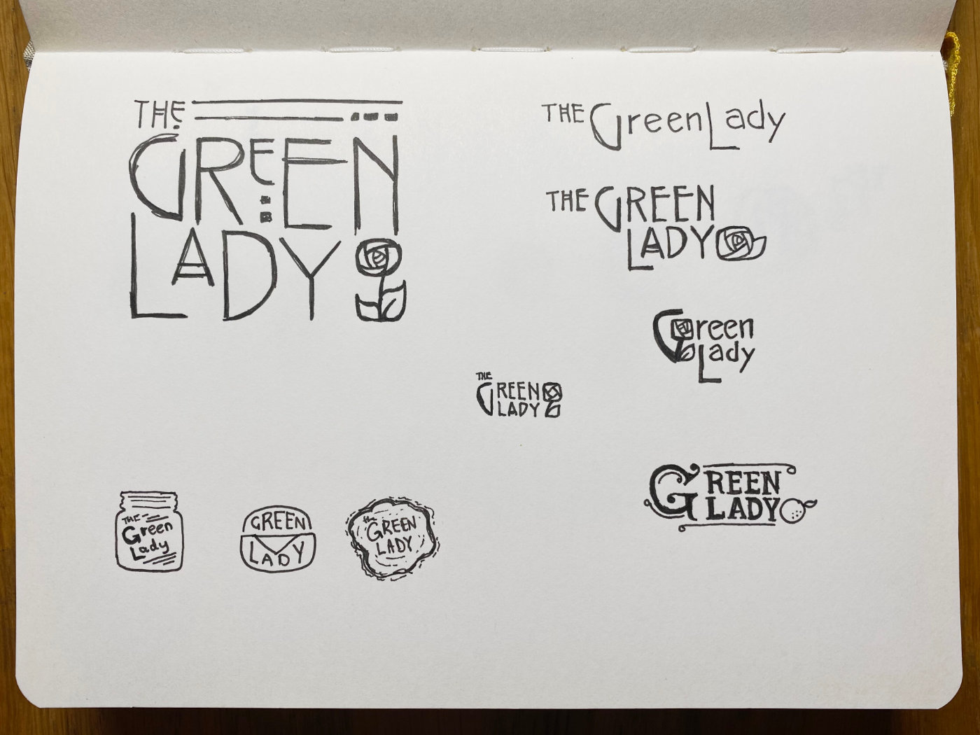 The Green Lady Logo – Sketchbook 03
