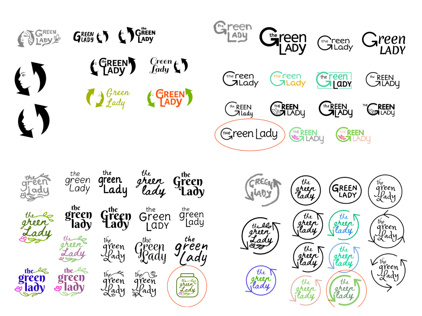 The Green Lady Logo – Developments 01
