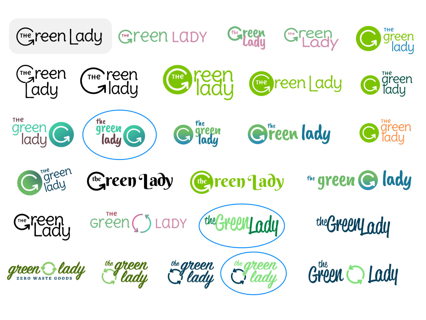 The Green Lady Logo – Developments 02