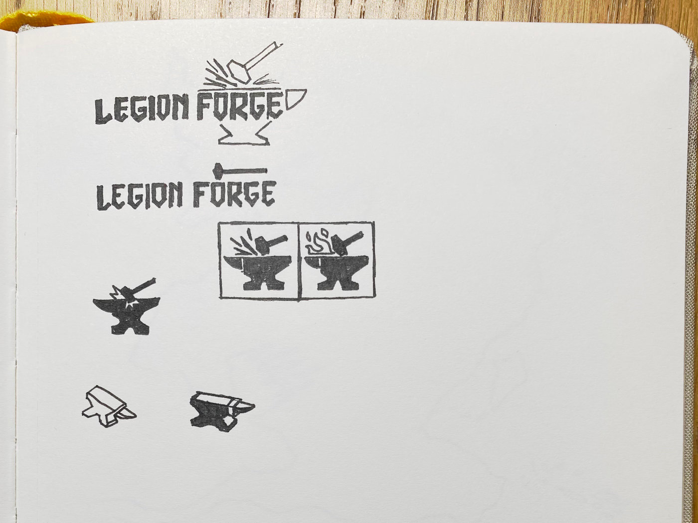 Legion Forge Logo – Sketchbook 02