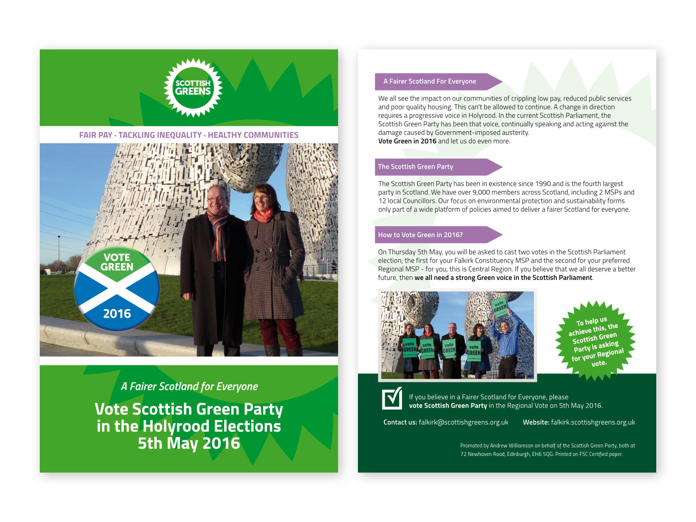 Scottish Green Party – 2016 Holyrood Election