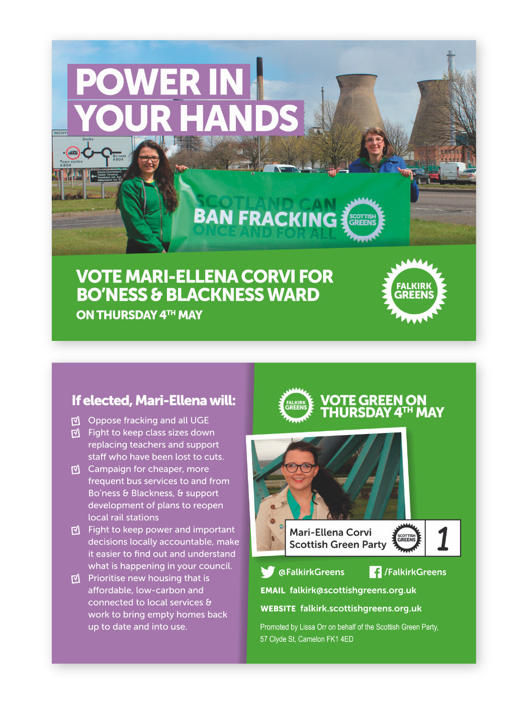 Scottish Green Party – 2017 Local Elections Mari-Ellena Eve of Poll